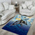 Mother And Baby Dolphins Area Rug Hawaii Hibiscus