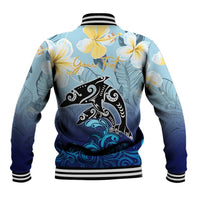 Mother And Baby Dolphins Baseball Jacket Hawaii Hibiscus DT02 - Polynesian Pride