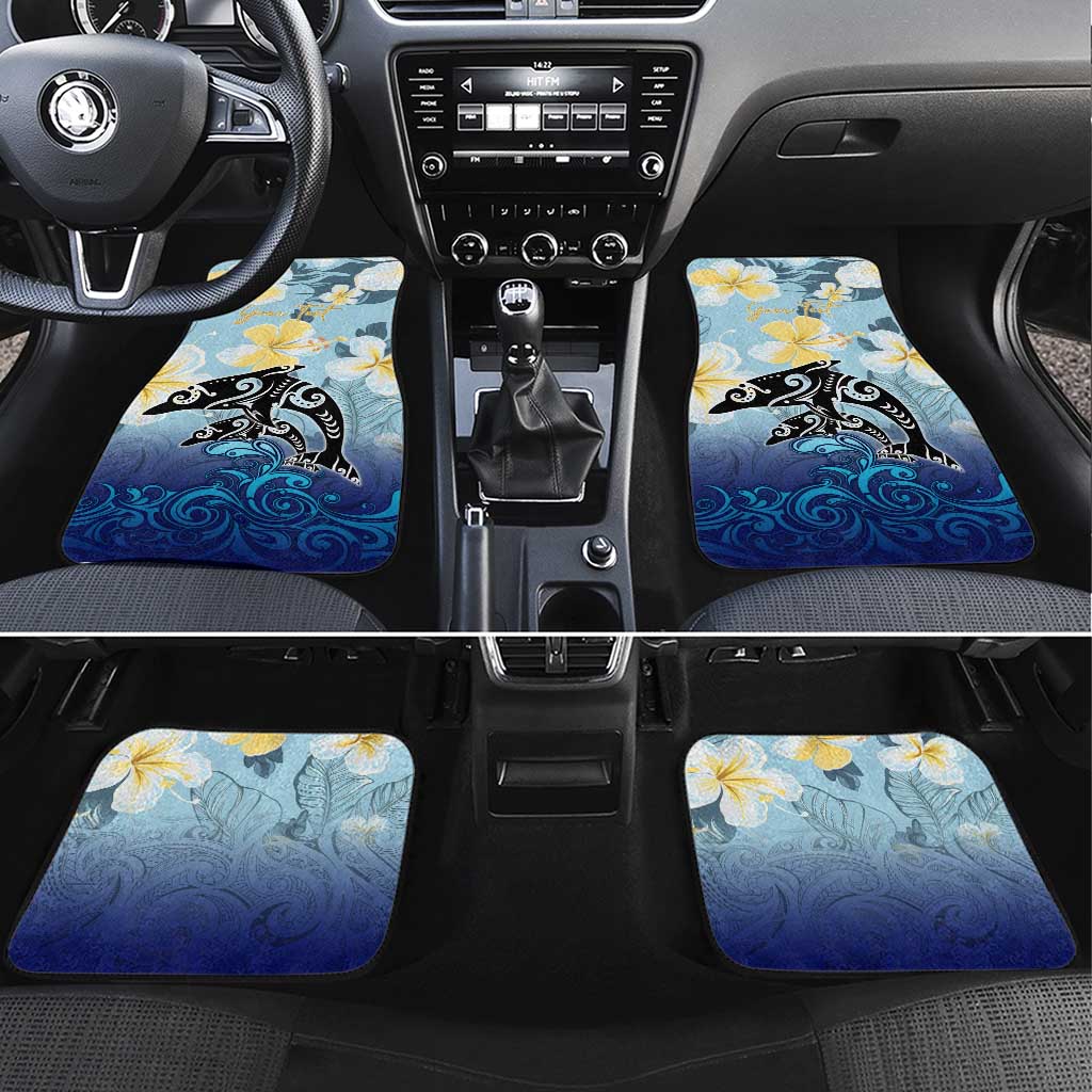 Mother And Baby Dolphins Car Mats Hawaii Hibiscus