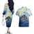 Mother And Baby Dolphins Couples Matching Off The Shoulder Long Sleeve Dress and Hawaiian Shirt Hawaii Hibiscus