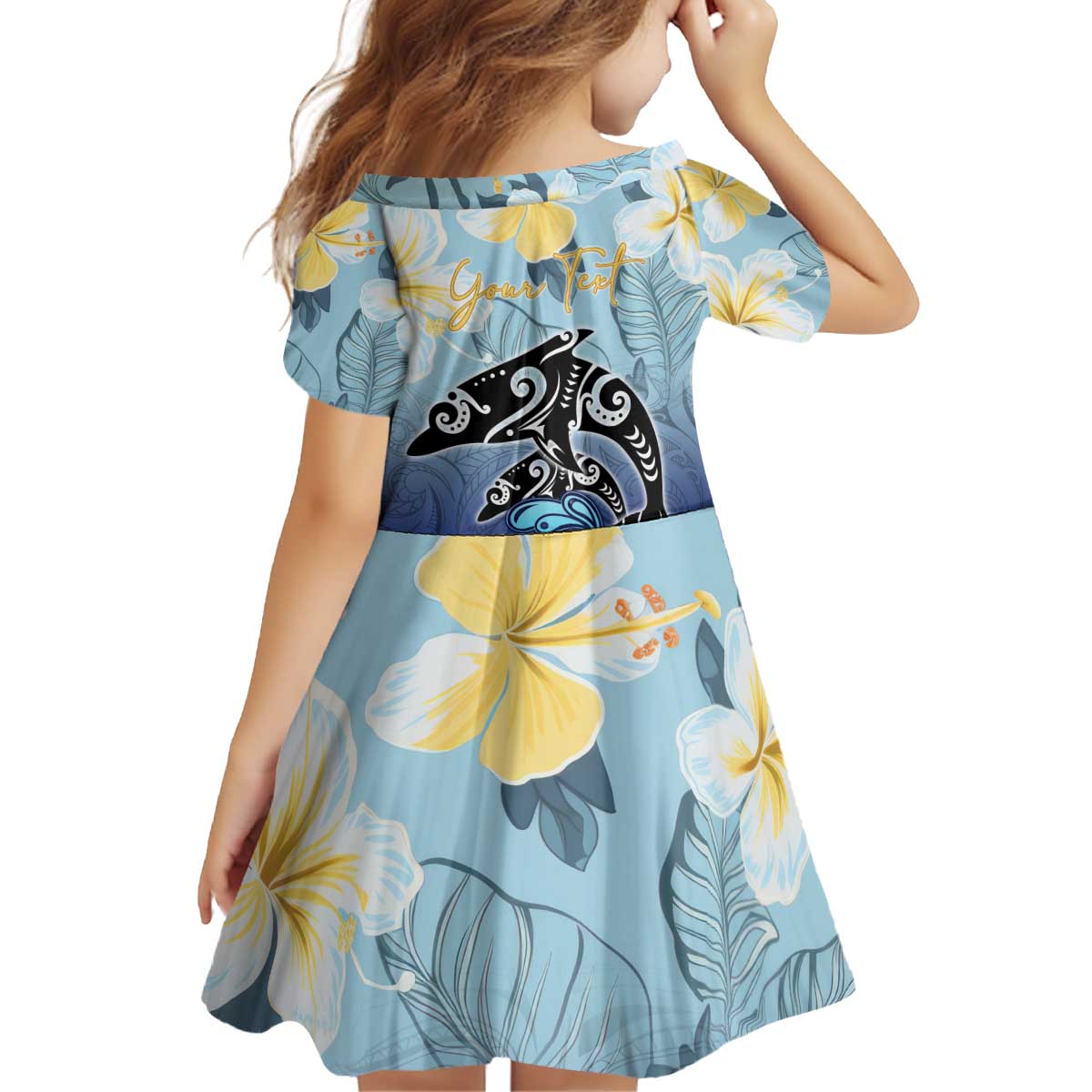 Mother And Baby Dolphins Family Matching Puletasi and Hawaiian Shirt Hawaii Hibiscus DT02 - Polynesian Pride