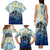 Mother And Baby Dolphins Family Matching Tank Maxi Dress and Hawaiian Shirt Hawaii Hibiscus