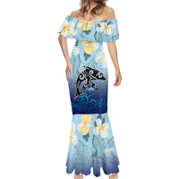 Mother And Baby Dolphins Mermaid Dress Hawaii Hibiscus DT02 - Polynesian Pride