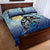 Mother And Baby Dolphins Quilt Bed Set Hawaii Hibiscus