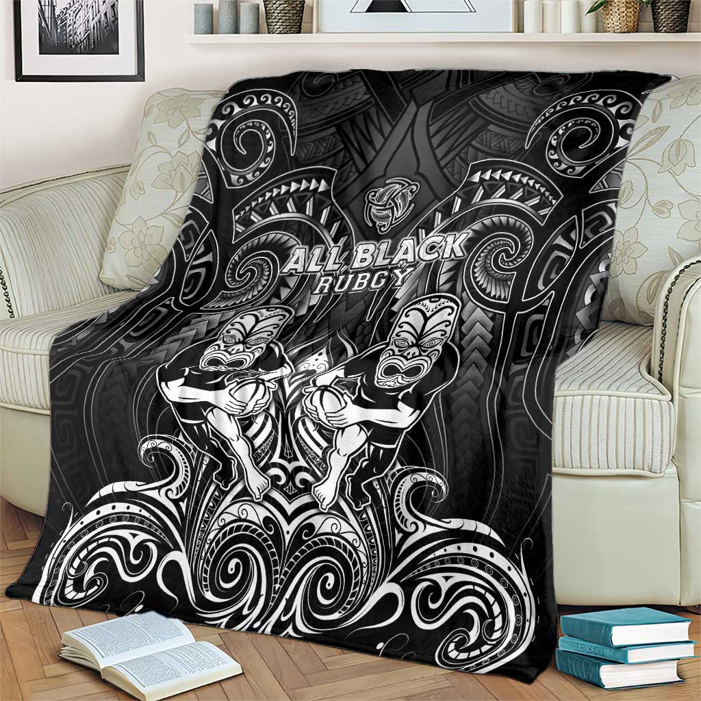 All Black Blanket New Zealand Rugby Mascot Maori