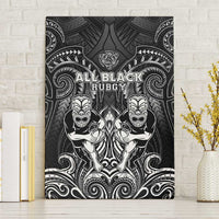 All Black Canvas Wall Art New Zealand Rugby Mascot Maori