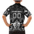 Personalized All Black Family Matching Mermaid Dress and Hawaiian Shirt New Zealand Rugby Mascot Maori