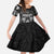 Personalized All Black Family Matching Mermaid Dress and Hawaiian Shirt New Zealand Rugby Mascot Maori
