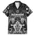 Personalized All Black Family Matching Mermaid Dress and Hawaiian Shirt New Zealand Rugby Mascot Maori
