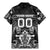 Personalized All Black Family Matching Mermaid Dress and Hawaiian Shirt New Zealand Rugby Mascot Maori