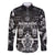 Personalized All Black Family Matching Mermaid Dress and Hawaiian Shirt New Zealand Rugby Mascot Maori