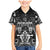 Personalized All Black Family Matching Mermaid Dress and Hawaiian Shirt New Zealand Rugby Mascot Maori