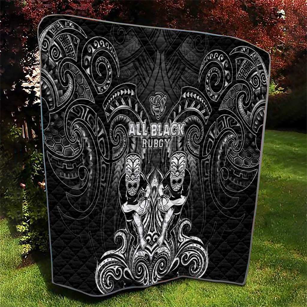 All Black Quilt New Zealand Rugby Mascot Maori