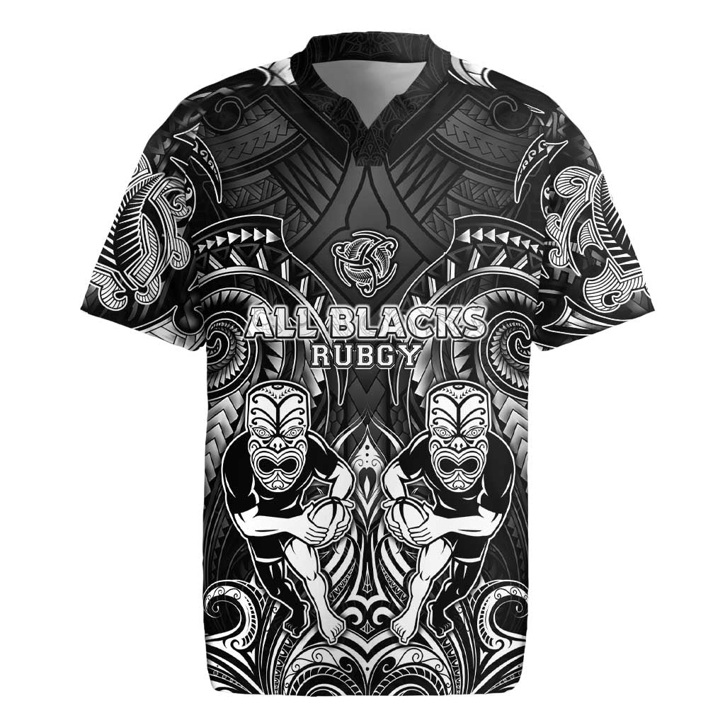 Personalized All Black Rugby Jersey New Zealand Rugby Mascot Maori