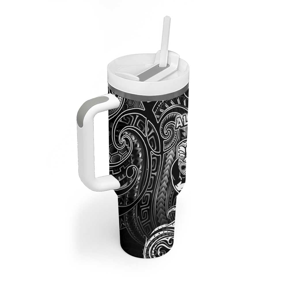 All Black Tumbler With Handle New Zealand Rugby Mascot Maori