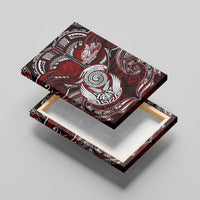 New Zealand Aotearoa Rugby Canvas Wall Art Maori Fern Tattoo Art