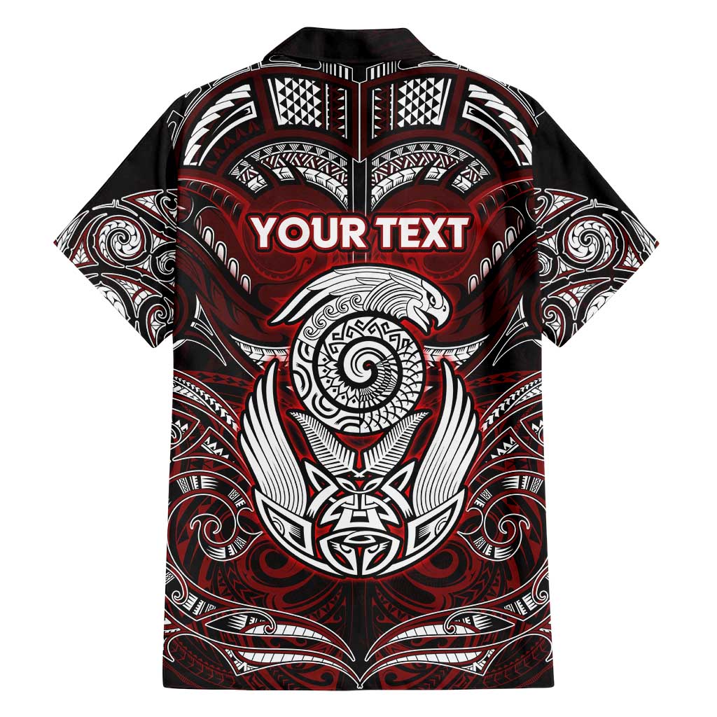 Personalized New Zealand Aotearoa Rugby Family Matching Off Shoulder Short Dress and Hawaiian Shirt Maori Fern Tattoo Art