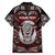 Personalized New Zealand Aotearoa Rugby Family Matching Short Sleeve Bodycon Dress and Hawaiian Shirt Maori Fern Tattoo Art