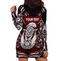 Personalized New Zealand Aotearoa Rugby Hoodie Dress Maori Fern Tattoo Art DT02 - Polynesian Pride