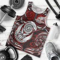 Personalized New Zealand Aotearoa Rugby Men Tank Top Maori Fern Tattoo Art