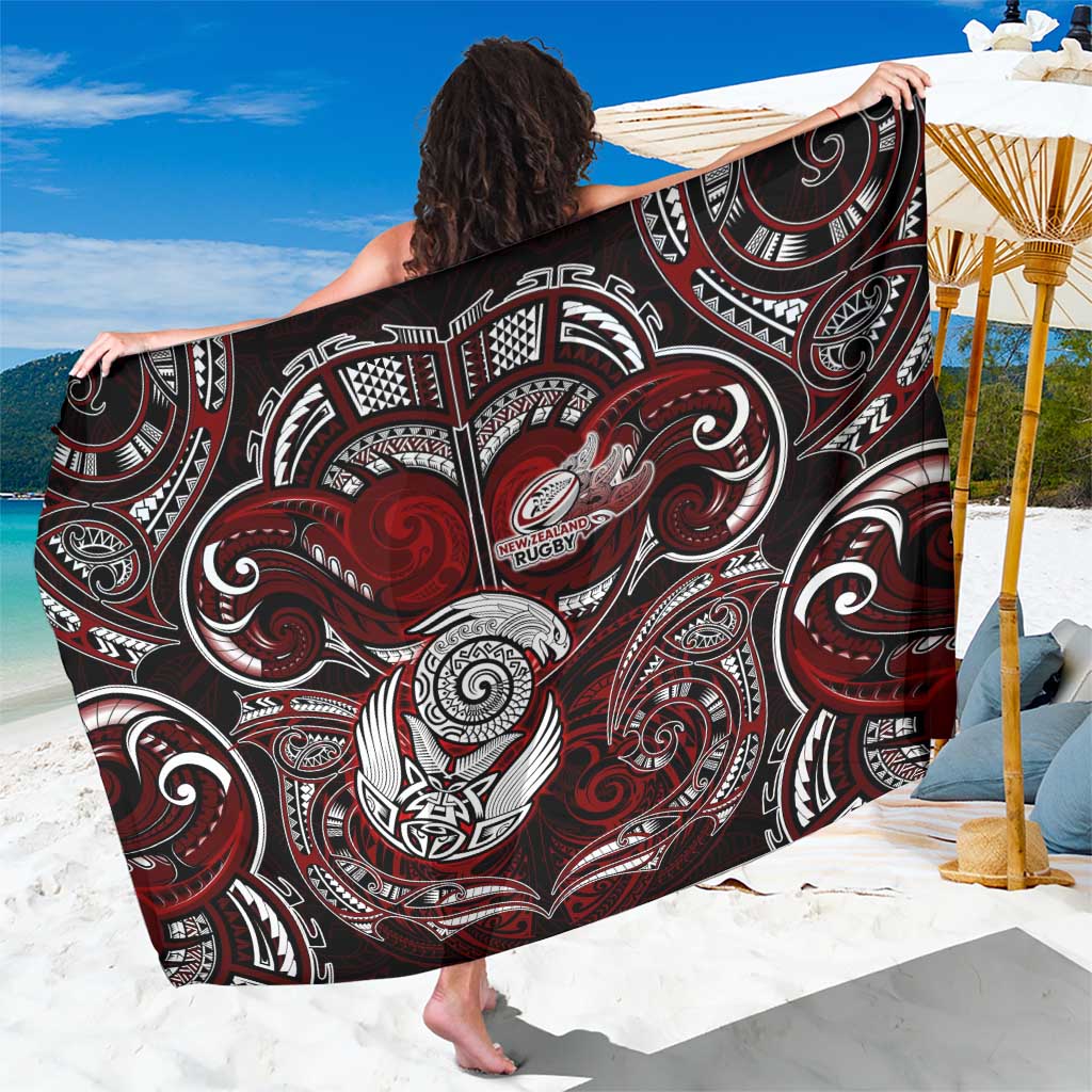 New Zealand Aotearoa Rugby Sarong Maori Fern Tattoo Art