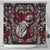 New Zealand Aotearoa Rugby Shower Curtain Maori Fern Tattoo Art