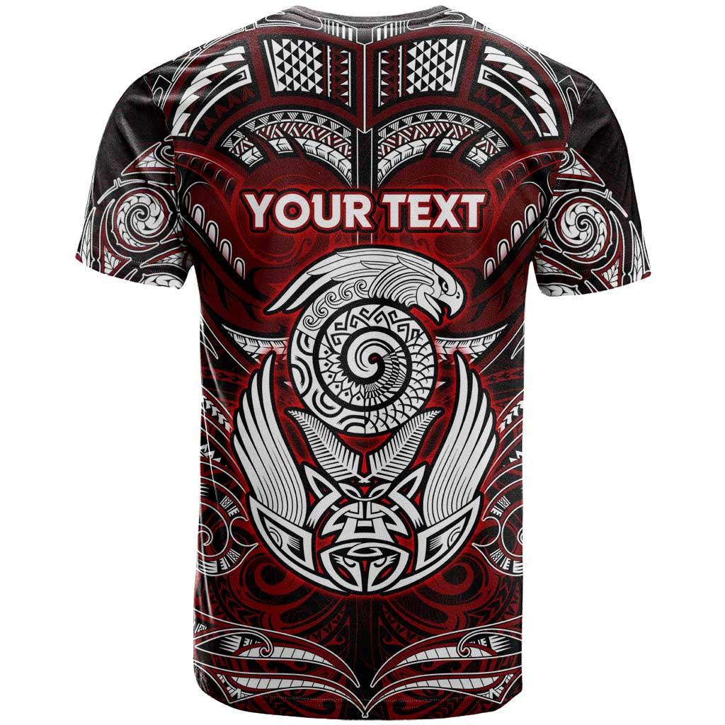Personalized New Zealand Aotearoa Rugby T Shirt Maori Fern Tattoo Art