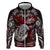 Personalized New Zealand Aotearoa Rugby Zip Hoodie Maori Fern Tattoo Art