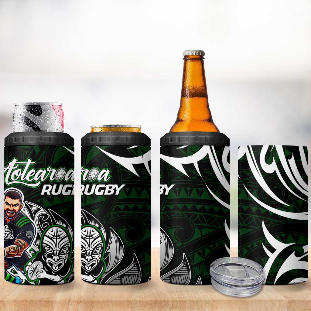 NZ Aotearoa Rugby 4 in 1 Can Cooler Tumbler New Zealand Silver Fern