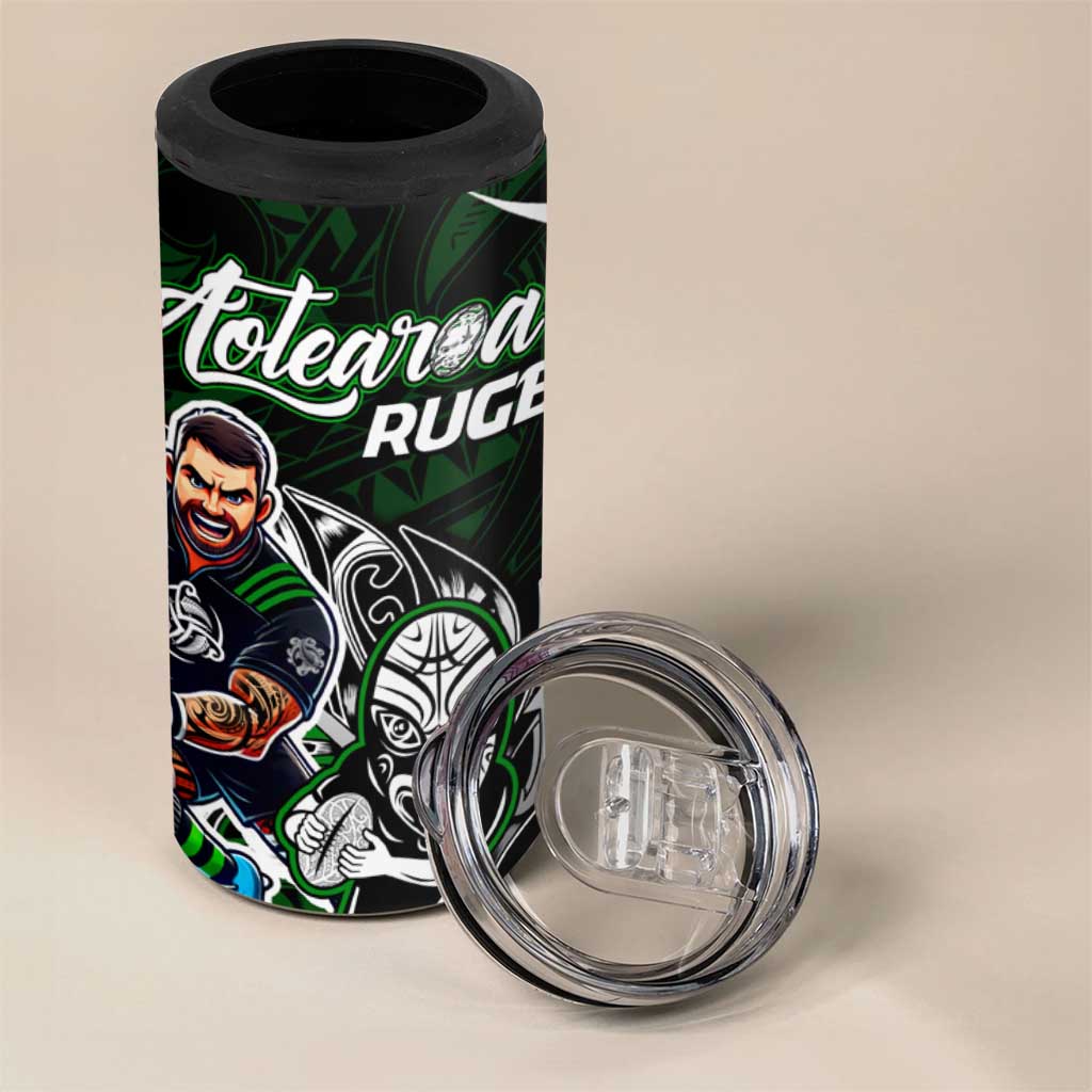 NZ Aotearoa Rugby 4 in 1 Can Cooler Tumbler New Zealand Silver Fern