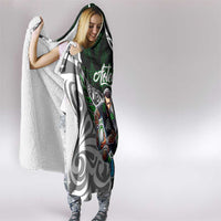 NZ Aotearoa Rugby Hooded Blanket New Zealand Silver Fern