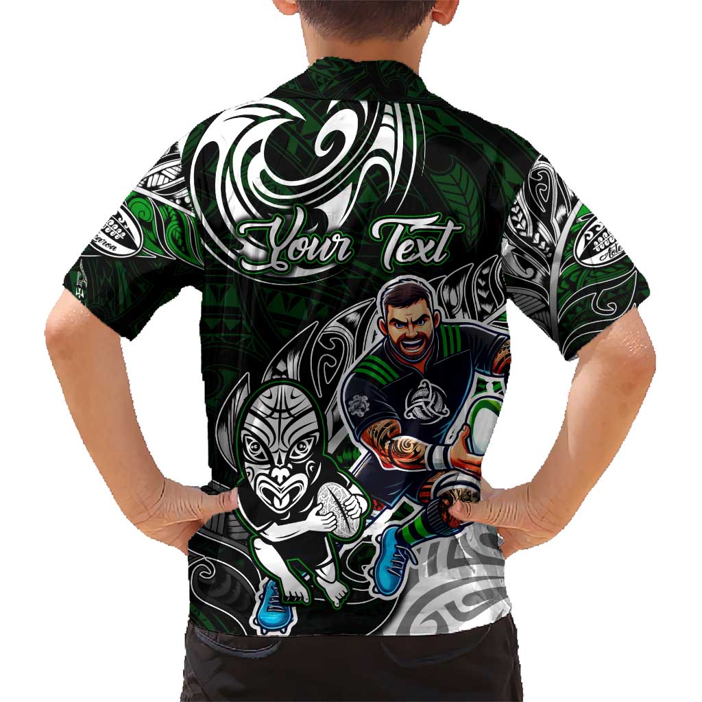Personalized NZ Aotearoa Rugby Kid Hawaiian Shirt New Zealand Silver Fern