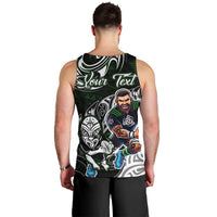 Personalized NZ Aotearoa Rugby Men Tank Top New Zealand Silver Fern