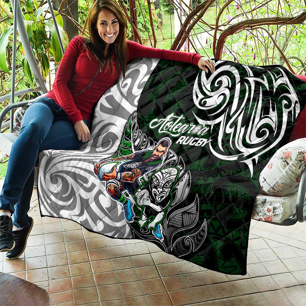 NZ Aotearoa Rugby Quilt New Zealand Silver Fern