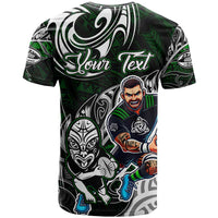 Personalized NZ Aotearoa Rugby T Shirt New Zealand Silver Fern