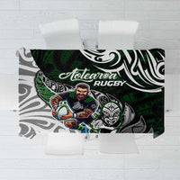 NZ Aotearoa Rugby Tablecloth New Zealand Silver Fern