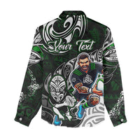 Personalized NZ Aotearoa Rugby Women Casual Shirt New Zealand Silver Fern