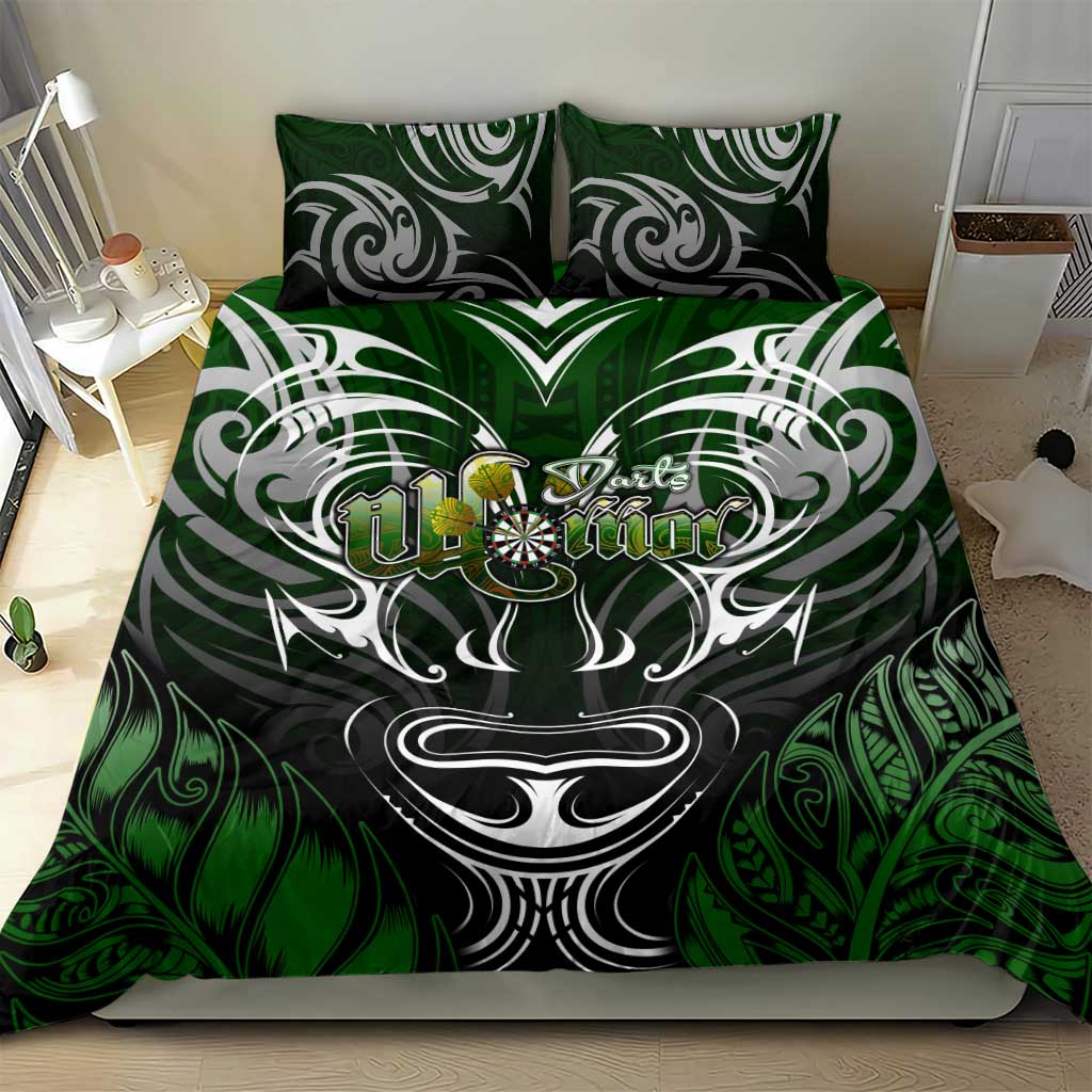 Warriors Maori Darts Bedding Set New Zealand Darts Silver Fern
