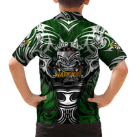 Personalised Warriors Maori Darts Family Matching Summer Maxi Dress and Hawaiian Shirt New Zealand Darts Silver Fern DT02 - Polynesian Pride