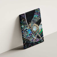 New Zealand Darts Canvas Wall Art NZ Paua Shell Maori Fern