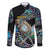 Personalised New Zealand Darts Family Matching Long Sleeve Bodycon Dress and Hawaiian Shirt NZ Paua Shell Maori Fern