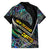 Personalised New Zealand Darts Family Matching Tank Maxi Dress and Hawaiian Shirt NZ Paua Shell Maori Fern