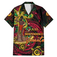 Custom Vanuatu 45th Independence Anniversary Family Matching Mermaid Dress and Hawaiian Shirt Flower Melanesian Namele Turtle - Polynesian Pride
