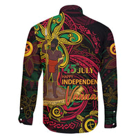 Custom Vanuatu 45th Independence Anniversary Family Matching Puletasi and Hawaiian Shirt Flower Melanesian Namele Turtle - Polynesian Pride