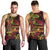 Custom Vanuatu 45th Independence Anniversary Men Tank Top Flower Melanesian Namele Turtle - Polynesian Pride