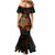 Custom Vanuatu 45th Independence Anniversary Mermaid Dress Flower Melanesian Namele Turtle - Polynesian Pride