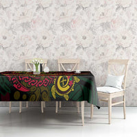 Vanuatu 45th Independence Anniversary Tablecloth Flower Melanesian Namele Turtle - Polynesian Pride