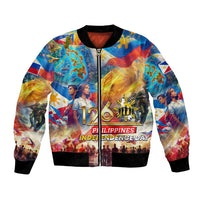 Custom The Philippines 126th Independence Anniversary Bomber Jacket Art Style - Polynesian Pride