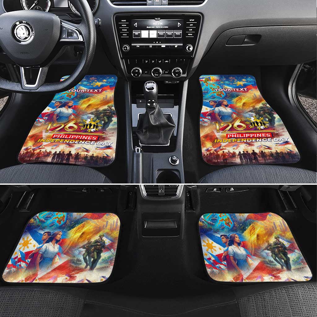The Philippines 126th Independence Anniversary Car Mats Art Style - Polynesian Pride