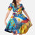 Custom The Philippines 126th Independence Anniversary Family Matching Long Sleeve Bodycon Dress and Hawaiian Shirt Art Style - Polynesian Pride